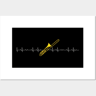 Trombone heartbeat Posters and Art